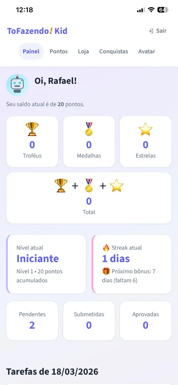 Área da criança
